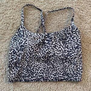 Leopard sports bra